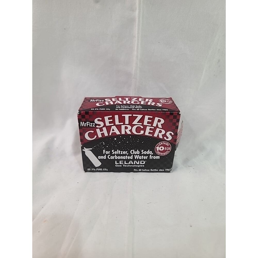 Mr. Fizz Leland 8-gram CO2 Seltzer Charger Cartridges Pack of 10 NEW